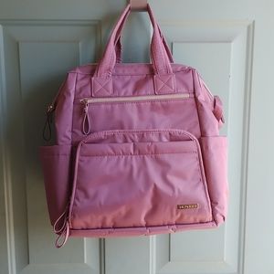 New with flaw Skip Hop Dusty Rose Luxe Backpack diaper bag